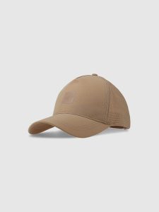 4F Czapka z daszkiem strapback uniseks - beżowa L/XL. Brązowe czapki 4f, bez wzorów, z syntetyku, klasyczne. W wyprzedaży za 59,99 zł.