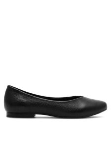 Lasocki Baleriny EST-RUMBA-02 Czarny. Czarne balerinki Lasocki, bez wzorów, ze skóry, bez obcasa, bez zapięcia. Za 149,99 zł.