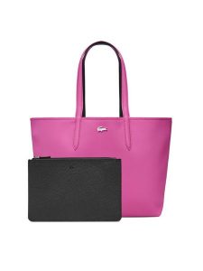 Lacoste Torebka NF2142AA Czarny. Czarne torebki klasyczne Lacoste, bez wzorów, ze skóry, bez dodatków. Za 599,99 zł.