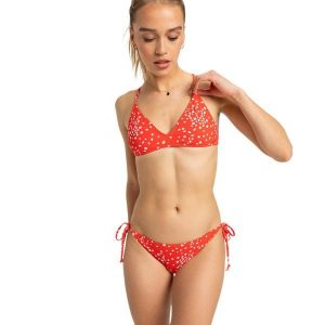 Dwuczęściowy zestaw kąpielowy damski PT BEACH CLASSICS. Czerwone bikini Roxy, bez wzorów, z elastanu. Za 299,99 zł.