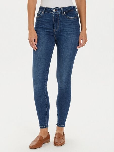 Tommy Hilfiger Jeansy Harlem WW0WW44114 Niebieski Skinny Fit. Niebieskie jeansy TOMMY HILFIGER, bez wzorów, z bawełny. Za 309,99 zł.