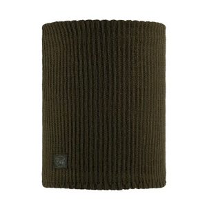 Komin dwuwarstwowy dzianina + polar Rutger. Zielone szaliki Buff, bez wzorów, z dzianiny. W wyprzedaży za 101,94 zł.