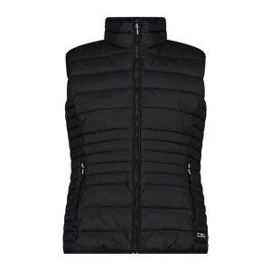 Kamizelka damska CMP Sorona. Czarne kamizelki CMP, na lato, bez wzorów, bez kołnierzyka, bez ramiączek, bez kaptura. Za 371,50 zł.