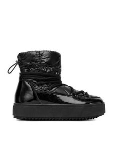 DeeZee Śniegowce HY221202 Czarny. Czarne buty zimowe DeeZee, z materiału, bez obcasa, bez zapięcia. Za 199,99 zł.