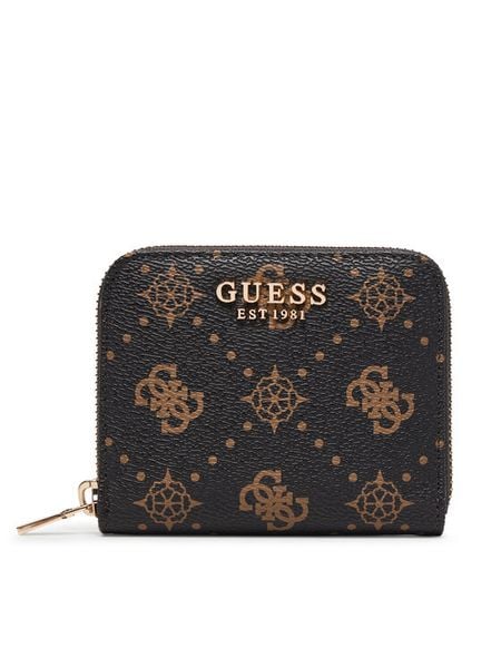 Guess Portfel Carrie Logo Slg SWGP98 98137 Brązowy. Brązowe portfele Guess, z aplikacjami, ze skóry. Za 219,99 zł.