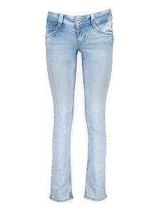 Pepe Jeans Dżinsy - Slim fit - w kolorze błękitnym rozmiar: W25/L30. Niebieskie jeansy Pepe Jeans, z aplikacjami, z jeansu. Za 166,88 zł.