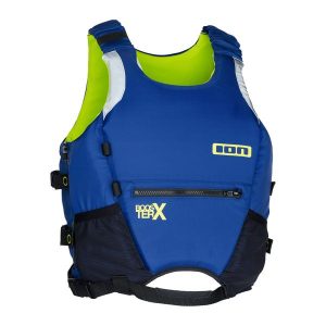 Kamizelka asekuracyjna ION Booster X. Niebieskie kamizelki ION, xl, bez wzorów, bez kołnierzyka, bez ramiączek, bez kaptura. Za 399,99 zł.