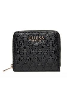 Guess Portfel SWGG96 26137 Czarny. Czarne portfele Guess, z aplikacjami, ze skóry. Za 229,99 zł.