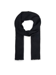 Liu Jo Szal 2A6001 T0300 Czarny. Czarne rękawiczki Liu Jo, bez wzorów, z wiskozy. Za 249,99 zł.