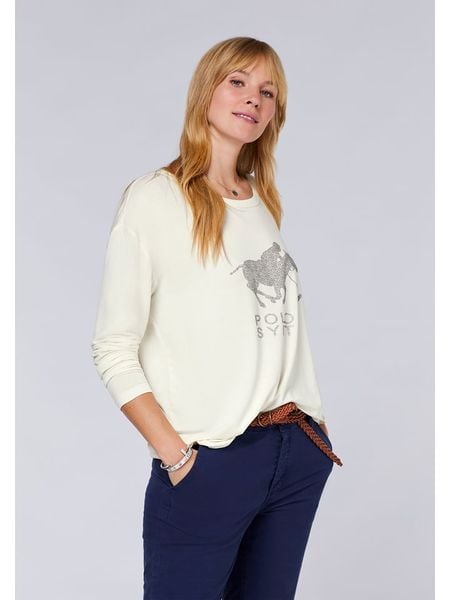 Polo Sylt Koszulka w kolorze kremowym rozmiar: XXL. Brązowe bluzki Polo Sylt, xxl, bez wzorów, z bawełny, bez kołnierzyka, bez ramiączek. Za 100,52 zł.
