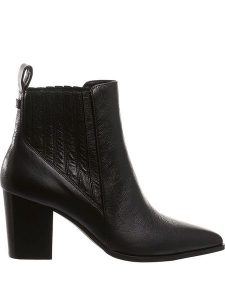 Högl Skórzane botki "Luke" w kolorze czarnym rozmiar: onesize. Czarne botki HÖGL, bez wzorów, bez obcasa, bez zapięcia. Za 413,35 zł.