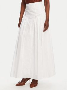 Bardot Spódnica maxi Amorette 59863SB Biały Regular Fit. Białe spódnice Bardot, bez wzorów, z bawełny, maxi. Za 259,99 zł.
