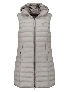 ANAPURNA Kamizelka pikowana "Vakitalana Long" w kolorze szarym rozmiar: S. Szare kamizelki ANAPURNA, s, bez wzorów, bez kołnierzyka, bez ramiączek, bez kaptura. Za 126,99 zł.