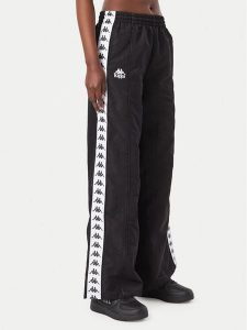 Kappa Spodnie dresowe Odette 332E1BW Czarny Comfort Fit. Czarne spodnie dresowe Kappa, l, bez wzorów, z dresówki. Za 229,99 zł.