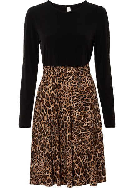 Sukienka mini. Czarne sukienki bonprix, bez wzorów, bez kołnierzyka, bez ramiączek, mini. Za 179,99 zł.