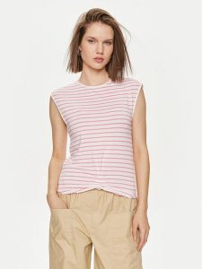United Colors Of Benetton T-Shirt 3NRAD107J Różowy Regular Fit. Czerwone t-shirty United Colors of Benetton, xs, bez wzorów, z wiskozy, bez kołnierzyka, bez ramiączek. Za 49,99 zł.