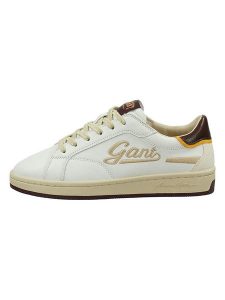 GANT Footwear Skórzane sneakersy w kolorze biało-beżowym rozmiar: 41. Białe trampki GANT Footwear, bez wzorów, bez zapięcia. Za 259,13 zł.