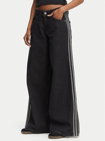 Adidas Jeansy Firebird Adilenium KD2905 Czarny Wide Leg. Czarne jeansy ADIDAS, bez wzorów, z bawełny. Za 383,99 zł.