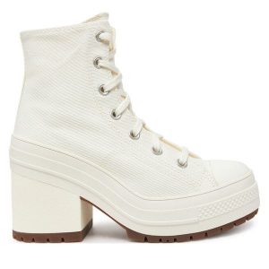 Botki Converse. Botki Converse, bez wzorów, bez obcasa, na słupku, bez zapięcia. Za 499,99 zł.