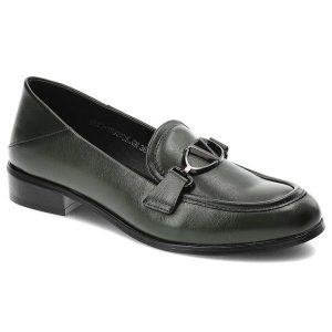 Zielone Półbuty Vinceza Damskie Eleganckie Obuwie. Zielone półbuty VINCEZA, bez wzorów, ze skóry ekologicznej, bez obcasa, na obcasie, bez zapięcia. Za 119,00 zł.