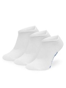 Reebok Skarpety krótkie R0253-SS24 (3-pack) Biały. Białe skarpetki Reebok, bez wzorów, z materiału. Za 29,99 zł.