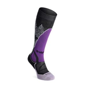 Skarpety narciarskie damskie Bridgedale Ski MW. Niebieskie skarpetki Bridgedale, bez wzorów. Za 77,99 zł.