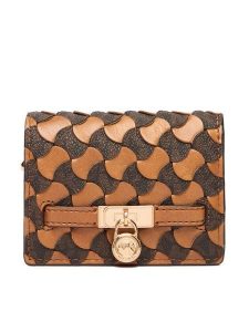 MICHAEL Michael Kors Portfel 32R6GNXD1T Brązowy. Brązowe portfele MICHAEL Michael Kors, bez wzorów, ze skóry. Za 432,99 zł.