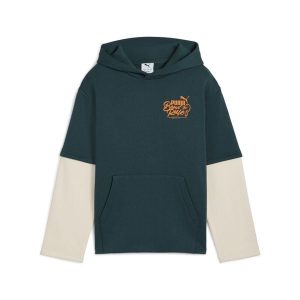 Młodzieżowa warstwowa bluza z kapturem MID90s PUMA. Zielona bluzy Puma, m, bez wzorów, z kapturem. Za 199,00 zł.