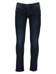 Pepe Jeans Dżinsy - Slim fit - w kolorze granatowym rozmiar: W25/L32. Niebieskie jeansy Pepe Jeans, z aplikacjami, z jeansu. Za 233,95 zł.