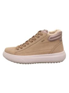 Legero Skórzane sneakersy "Jump" w kolorze beżowym rozmiar: 41. Brązowe trampki Legero, bez wzorów, z gore-texu, za kostkę, bez zapięcia. Za 352,95 zł.