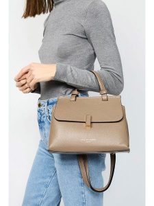 Christian Laurier Skórzana torebka "Ciara" w kolorze szarobrązowym - 27 x 19 x 9 cm rozmiar: onesize. Brązowe torebki klasyczne Christian Laurier, bez wzorów, z materiału, przez ramię, bez dodatków. Za 282,99 zł.