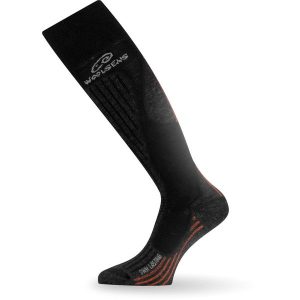 Skarpety narciarskie Lasting SWH 902 jony srebra Merino. Czarne rękawiczki LASTING, bez wzorów, z wełny. W wyprzedaży za 124,90 zł.