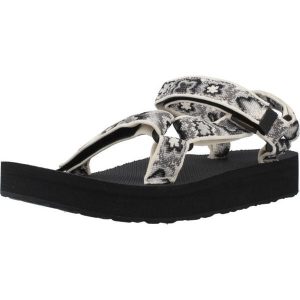 Sandały TEVA W MIDFORM UNIVER Czarny. Czarne sandały Teva, bez wzorów, z tkaniny, bez obcasa, bez zapięcia. Za 262,99 zł.