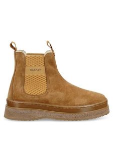 Gant Sztyblety 31553102 Brązowy. Brązowe botki GANT, bez wzorów, ze skóry, bez obcasa, na płaskiej podeszwie, bez zapięcia. Za 579,99 zł.