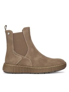 Go Soft Sztyblety CEO-WS5586-07 Beżowy. Brązowe botki Go Soft, bez wzorów, ze skóry, bez obcasa, na płaskiej podeszwie, bez zapięcia. Za 179,99 zł.