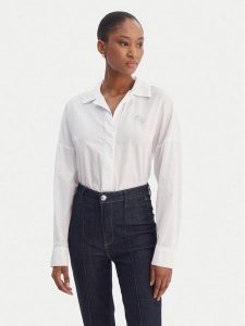 Guess Body W6RH61 WJ782 Biały Regular Fit. Białe body i gorsety Guess, z aplikacjami, z syntetyku. Za 439,99 zł.