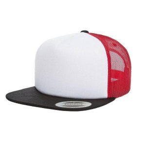 Czapka Piankowa Trucker. Białe czapki FLEXFIT, bez wzorów. Za 51,99 zł.