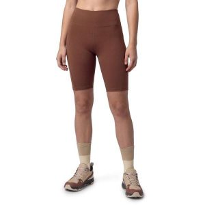 Damskie krótkie legginsy kolarki do biegania w terenie Trekking Siroko West-W B. Brązowe legginsy SIROKO, bez wzorów, z materiału, z podwyższonym stanem, krótkie. Za 126,00 zł.