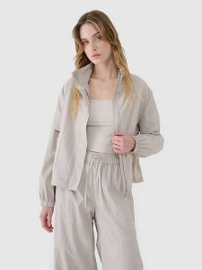 4F Kurtka przejściowa w kolorze szarym rozmiar: XL. Szare kurtki 4f, xl, bez wzorów, bez kaptura. Za 95,46 zł.