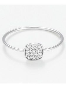 Maison héritage PARIS Złoty pierścionek z diamentami rozmiar: 52. Szare pierścionki Maison héritage PARIS, z diamentem, złote. Za 948,99 zł.