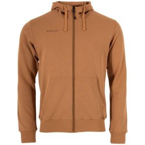 Bluza z kapturem i zamkiem błyskawicznym Stanno Base. Brązowe bluzy STANNO, bez wzorów, z bawełny, z kapturem. Za 246,50 zł.