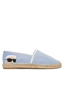 KARL LAGERFELD Espadryle Kamini KL80111G Błękitny. Niebieskie espadryle KARL LAGERFELD, bez wzorów, z materiału, bez obcasa. Za 659,99 zł.