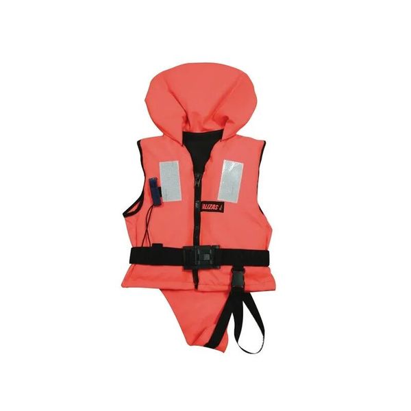 Kamizelka ratunkowa 30-40 KG, 100N CE ISO PRS 20191. Brązowe kamizelki LALIZAS, bez wzorów, bez kołnierzyka, bez ramiączek, bez kaptura. Za 119,90 zł.