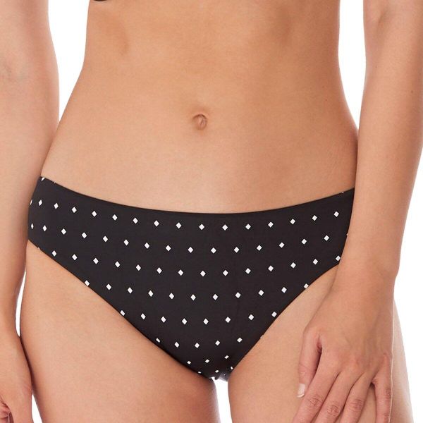 Figi do kostiumów kąpielowych dla kobiet Freya Jewel cove. Czarne figi Freya, bez wzorów, z poliamidu. Za 160,50 zł.
