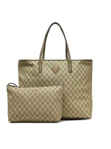 Guess Torebka HWJT93 44290 Zielony. Zielone torebki klasyczne Guess, z aplikacjami, ze skóry, bez dodatków. Za 409,99 zł.