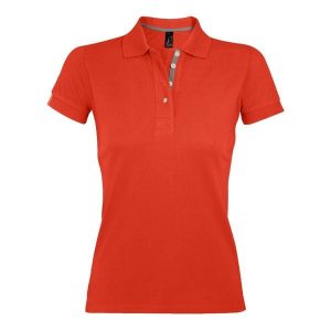 Damska Koszulka Polo Portland. Brązowe koszulki sportowe SOL'S, bez wzorów, bez ramiączek. Za 110,99 zł.