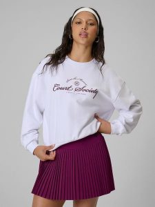 4F Bluza dresowa loose bez kaptura damska - biała M. Białe bluzy 4f, l, bez wzorów, z dresówki, bez kaptura. Za 149,99 zł.