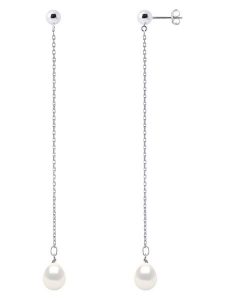 Mitzuko Srebrne kolczyki-wkrętki z perłami rozmiar: onesize. Białe kolczyki Mitzuko, z perłą, srebrne. Za 173,99 zł.