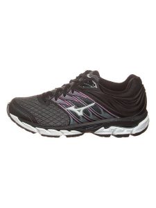 Mizuno Sneakersy w kolorze czarno-fioletowym rozmiar: 36,5. Czarne trampki Mizuno, bez wzorów, z materiału, bez zapięcia. Za 202,03 zł.