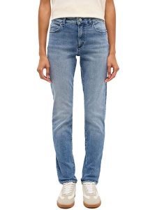 Mustang Dżinsy "Crosby" - Slim fit - w kolorze niebieskim rozmiar: W28/L32. Niebieskie jeansy Mustang, z aplikacjami. Za 243,45 zł.